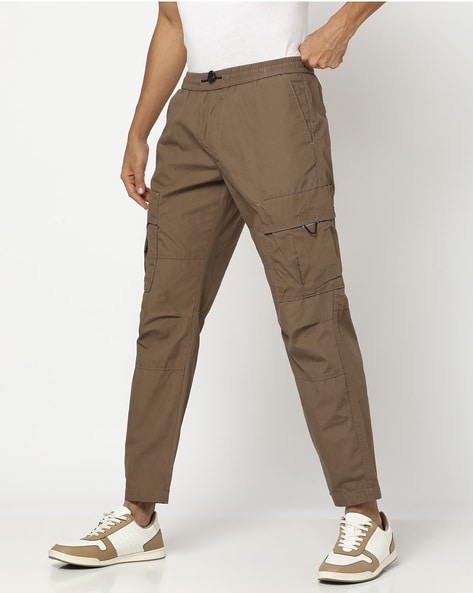 Cotton Solid Men Tan Cargo Pants, Regular Fit at Rs 450/piece in