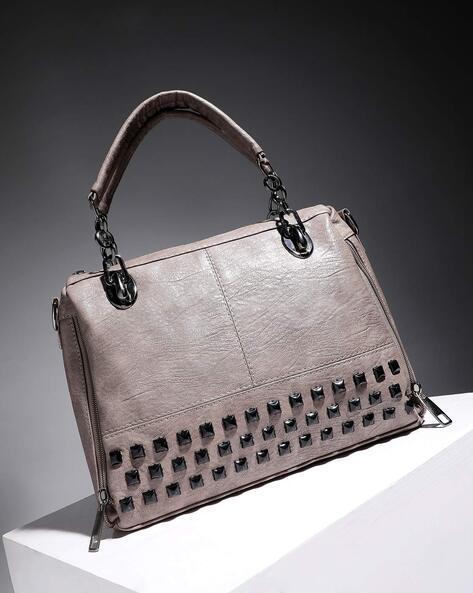 Buy Pinko Black Studded Satchel Bag Online - 442620 | The Collective