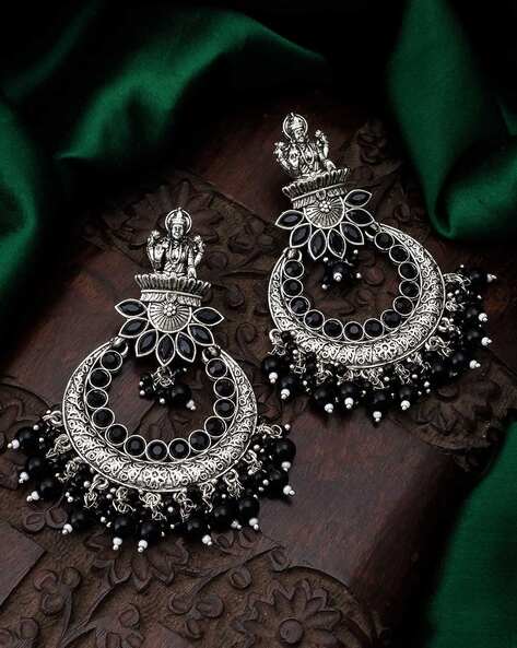 Beautiful Designer Black Necklace with Earrings Set , Jewellery Delivery in  Ahmedabad – SendGifts Ahmedabad