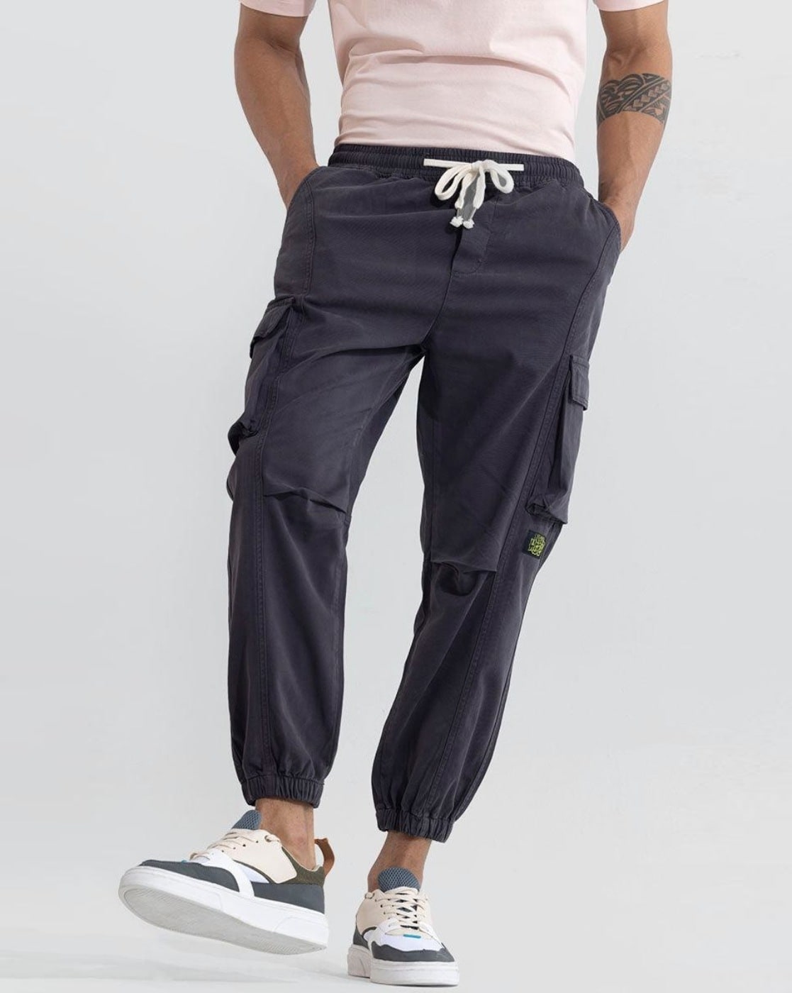 Buy Grey Trousers & Pants for Men by SNITCH Online