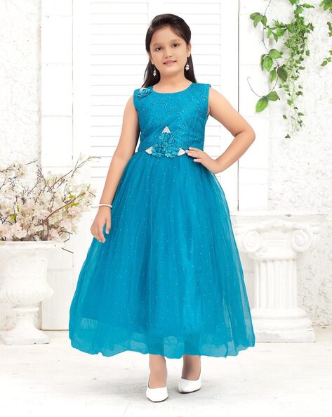 Navy Blue Party Wear Ladies Gown at Best Price in Solapur | Sai Collection