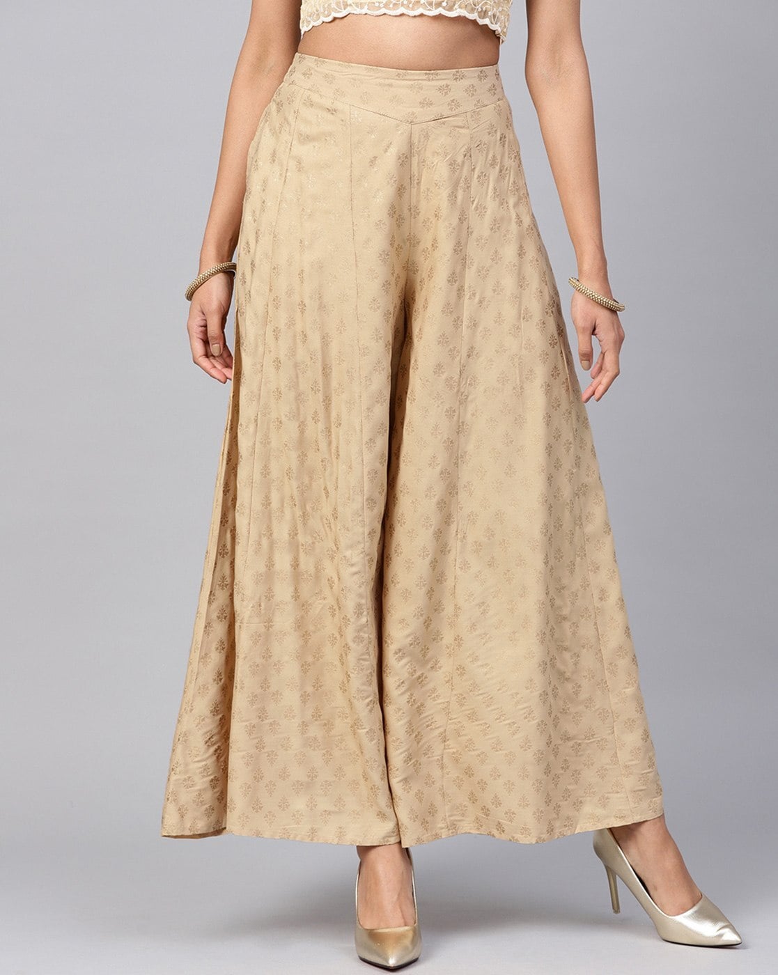 Buy Gold Pants for Women by Juniper Online