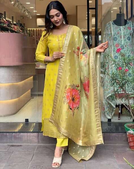 Buy Yellow Suit Sets For Women in India, Suit Sets