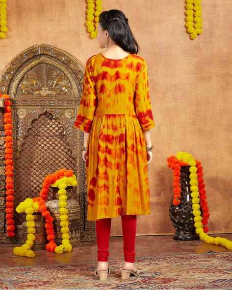 Buy Rangmayee Yellow & Black Cotton Printed Kurti Pant Set for Women Online  @ Tata CLiQ