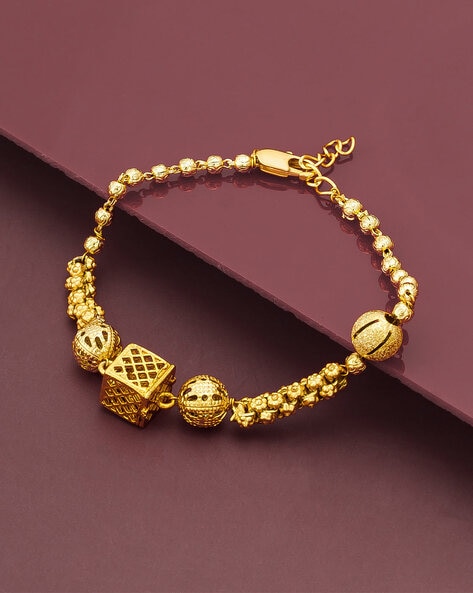 Gold circle on sale link bracelet