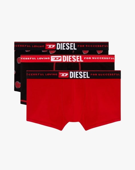 Diesel Umbx-Damienthreepack-XL Logo Boxer 3-Pack