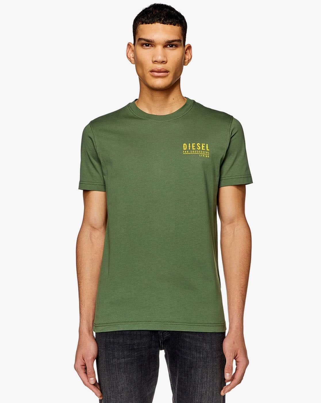 【DIESEL】Diegor K72 Short Sleeve T-Shirt 半袖 Buy DIESEL T-Diegor-K72 T-Shirt | Green Color Men | AJIO LUXE