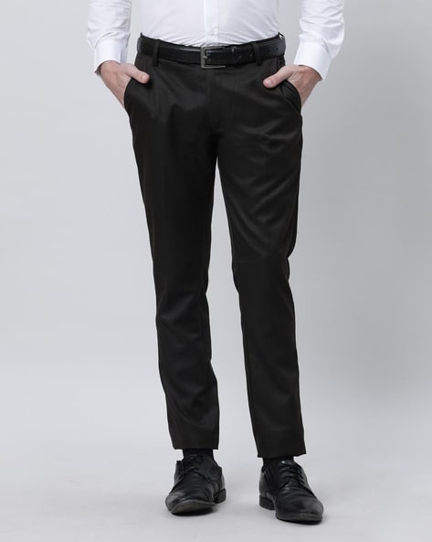 Buy Louis Philippe Black Trousers Online - 464781 | Louis Philippe