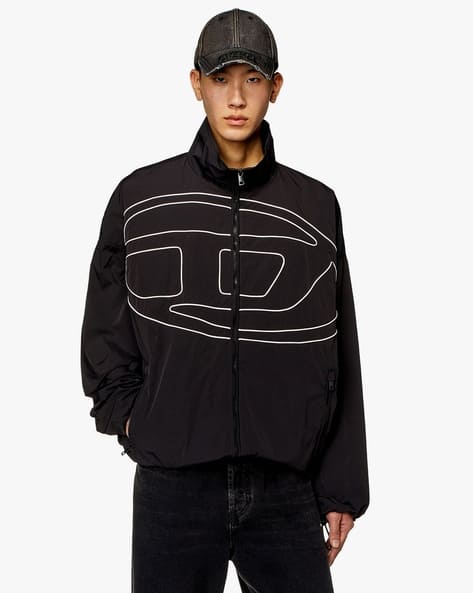 ジャケット・アウター DIESEL J-VATEL jacket Dlogo y2k Buy DIESEL J-Vatel Jacket | Black Color Men | AJIO LUXE DIESEL J