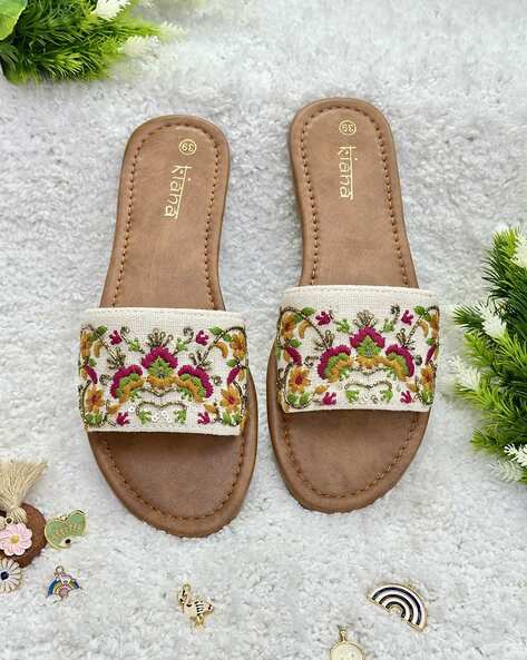 Buy Brown Flip Flop & Slippers for Women by Kiana House Of Fashion