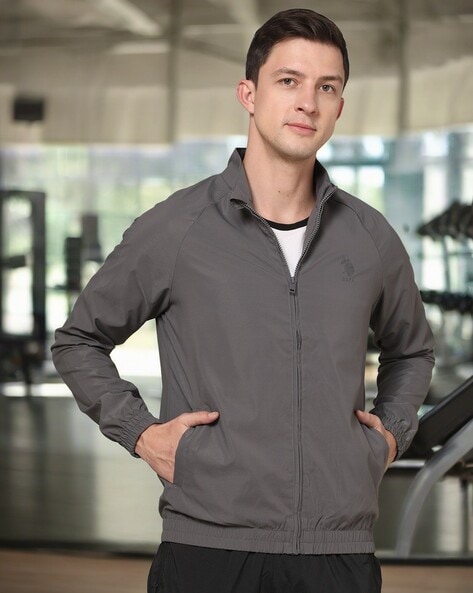 Men Regular Fit Bomber Jacket