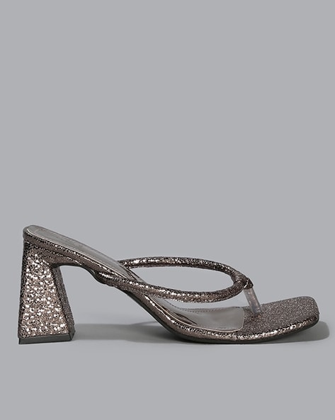 Pewter hotsell heeled sandals