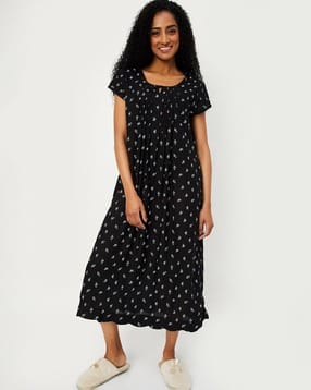 max Women Floral Print Nightgown-picture-27