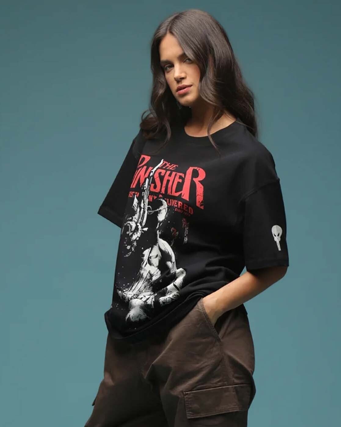 Buy Black Tshirts for Women by BONKERS CORNER Online