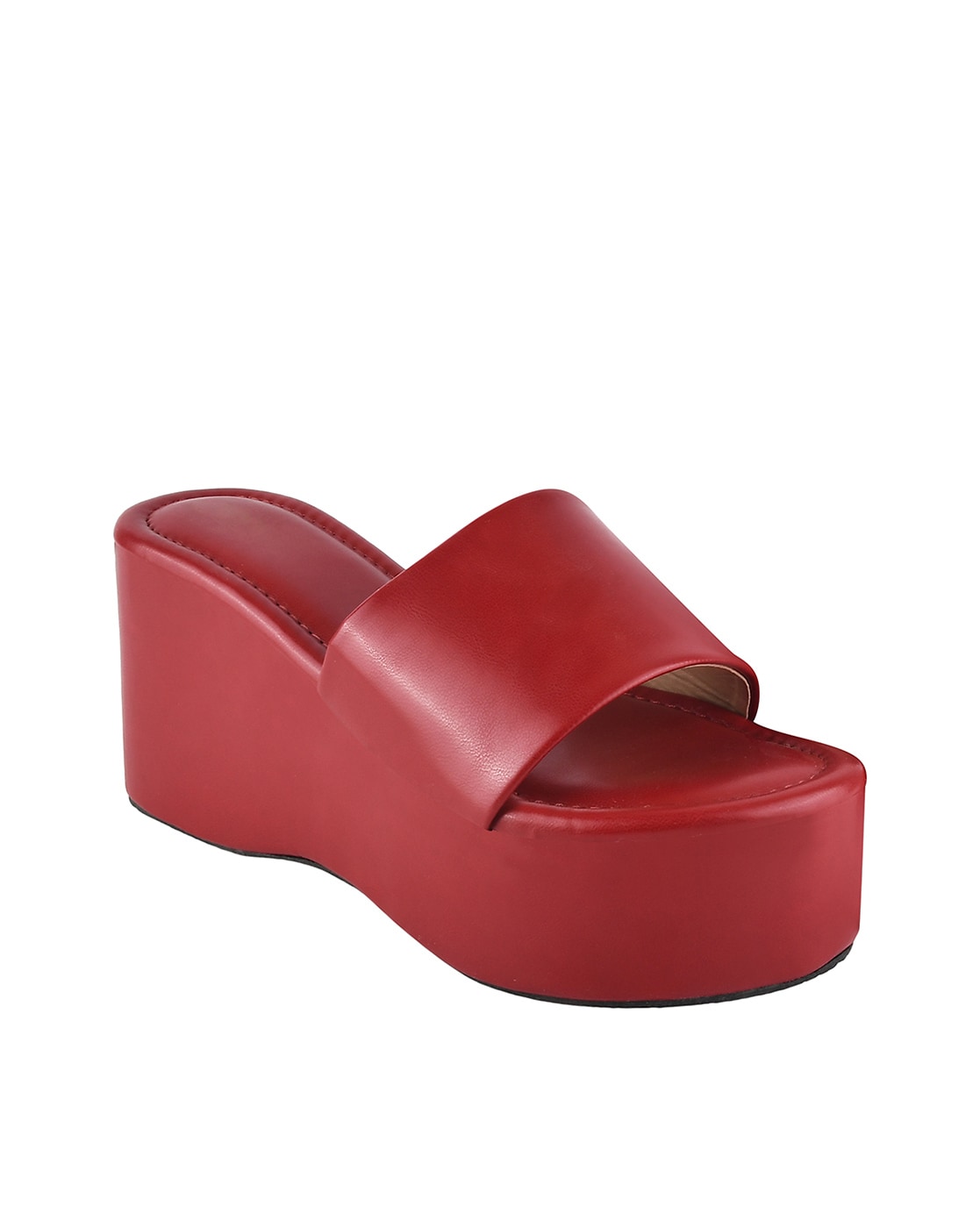 Minimalist Wedge Slide Sandals | Platform sandals heels, Summer sandals  wedge, Casual beach shoes