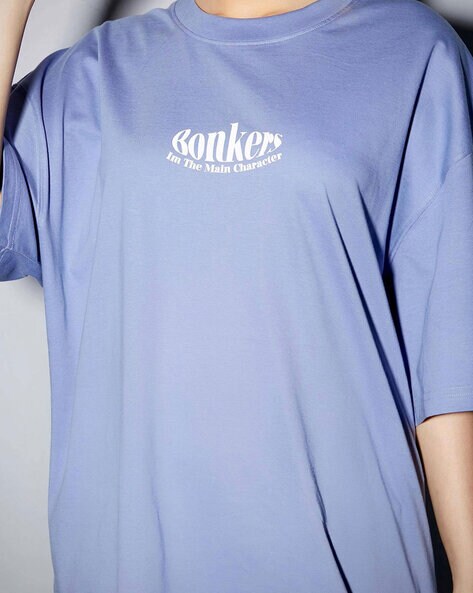 Buy Blue Tshirts for Women by BONKERS CORNER Online