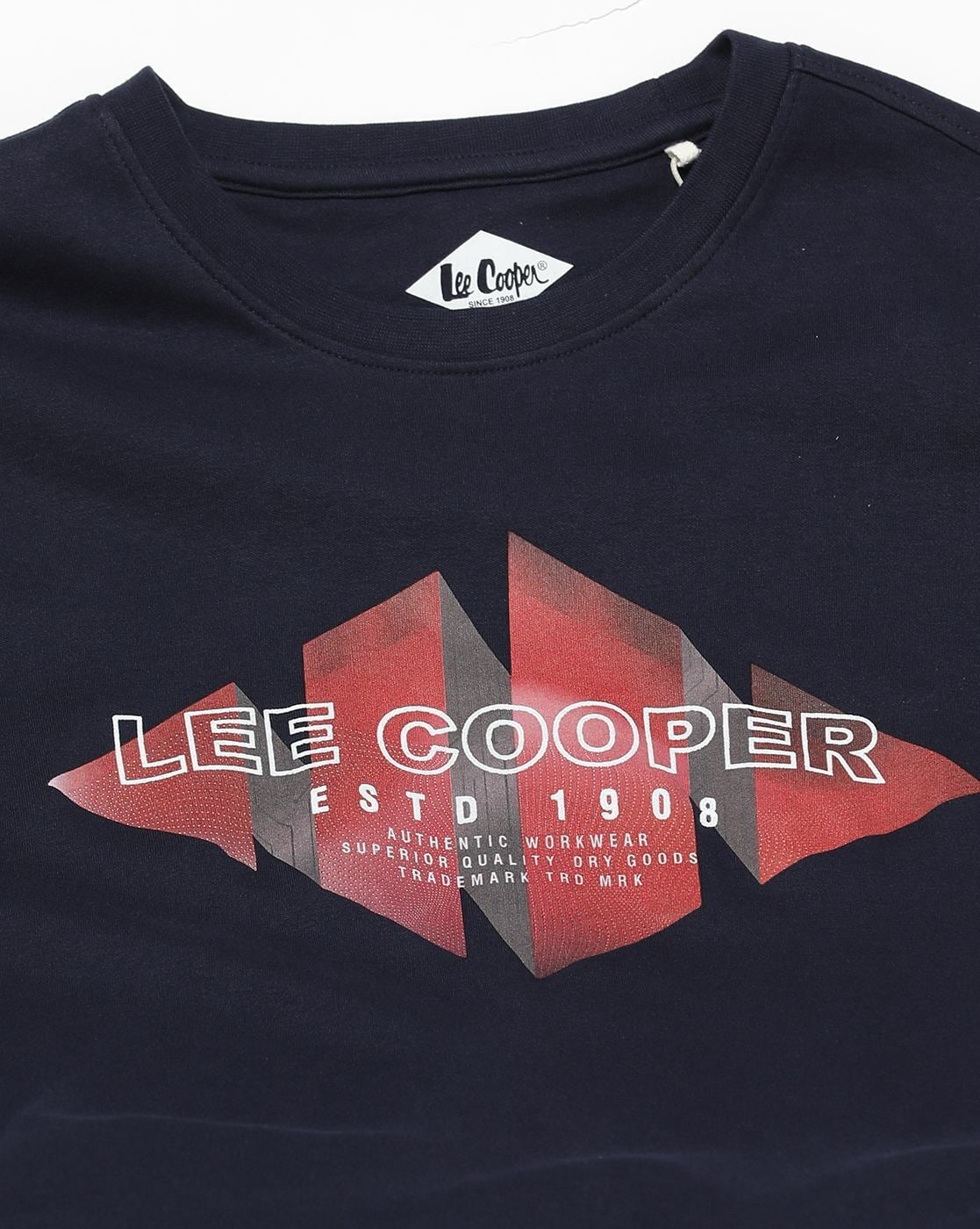 Lee Cooper Logo T Shirt Mens Gents Crew Neck Tee Top Short Sleeve  Ventilated | eBay
