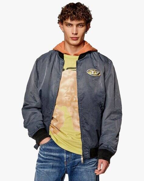 Buy DIESEL J-Kepes Jacket | Grey Color Men | AJIO LUXE