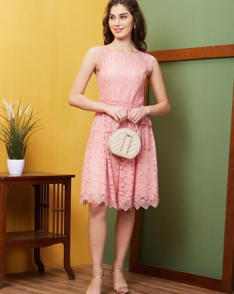 Peach a line clearance dress