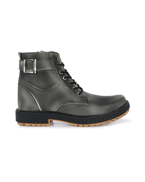 Buy Grey Boots for Men by WOAKERS Online