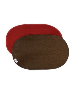 kuber industries Set of 2 Oval Shape Door Mat 23'' x 14"-picture-26