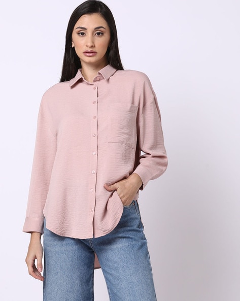 Buy Pink Shirts for Women by DNMX Online