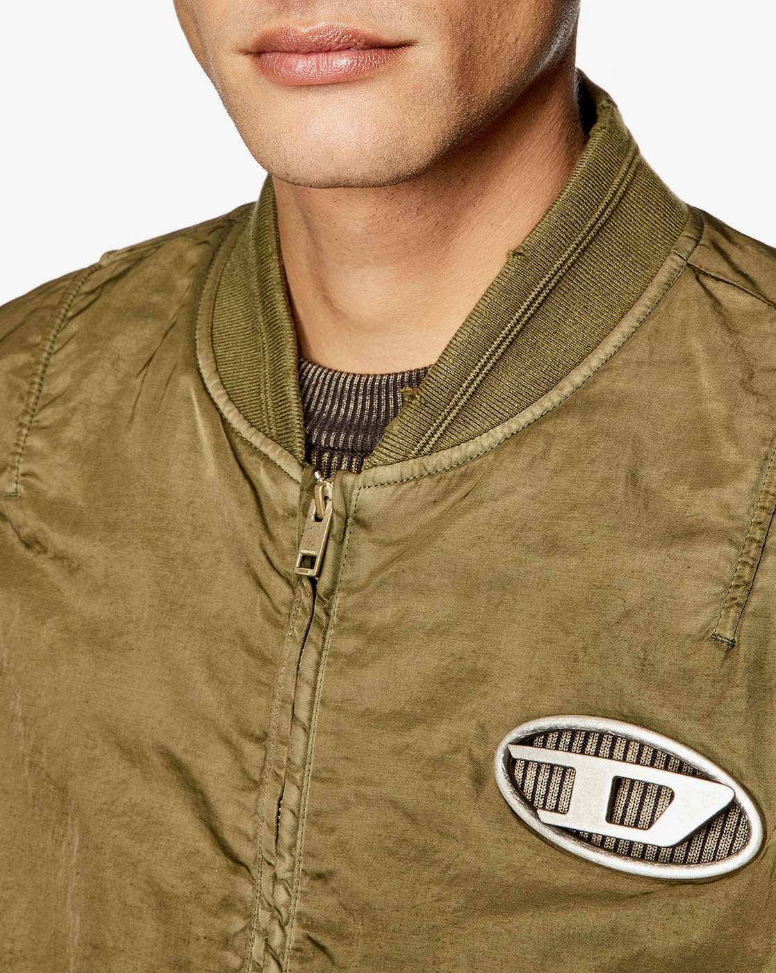 Buy DIESEL J-Kepes Jacket | Olive Green Color Men | AJIO LUXE