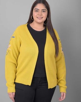 club york Women Embroidered Front-Open Cardigan-picture-47
