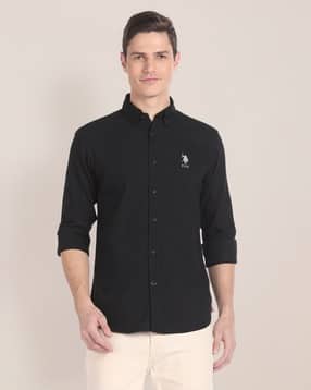 u.s. polo assn. Men Tailored Fit Shirt with Logo Print-picture-51