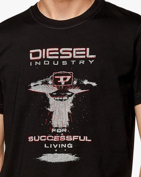 Buy DIESEL T-Diegor-K69 T-Shirt | Black Color Men | AJIO LUXE