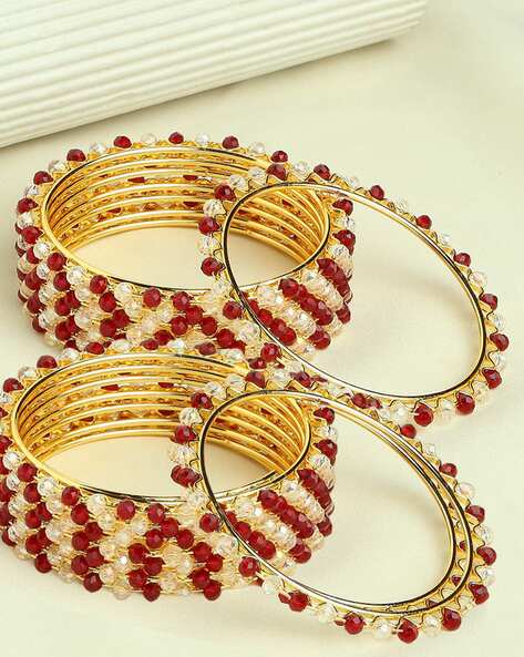 Buy Maroon Bracelets & Bangles for Women by OOMPH Online