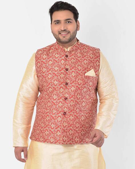 Buy Cream 3-Piece Ethnic Suit for Men by NEUDIS Online | Ajio.com