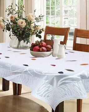 Leaf Design 6-Seater Dining Table Cover