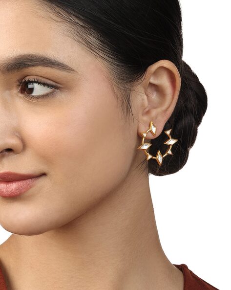 18kt gold store plated earrings