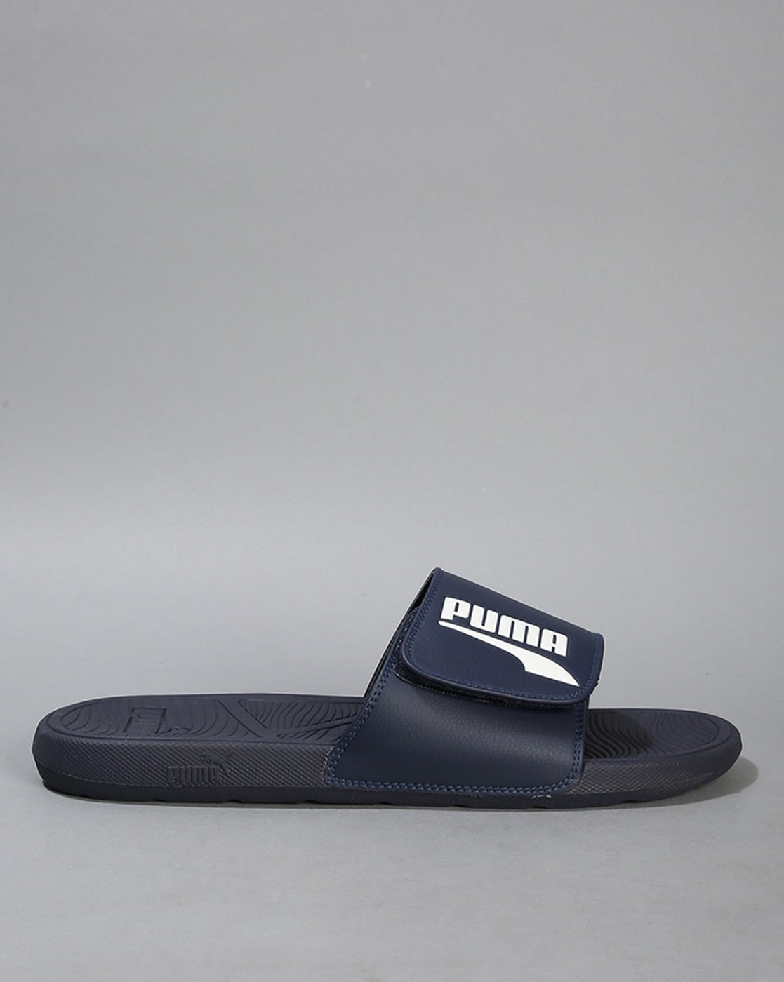 Navy blue puma on sale slides