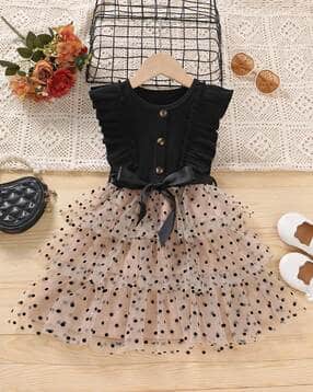 tior Girls Polka-dot Print Fit & Flared Dress-picture-11