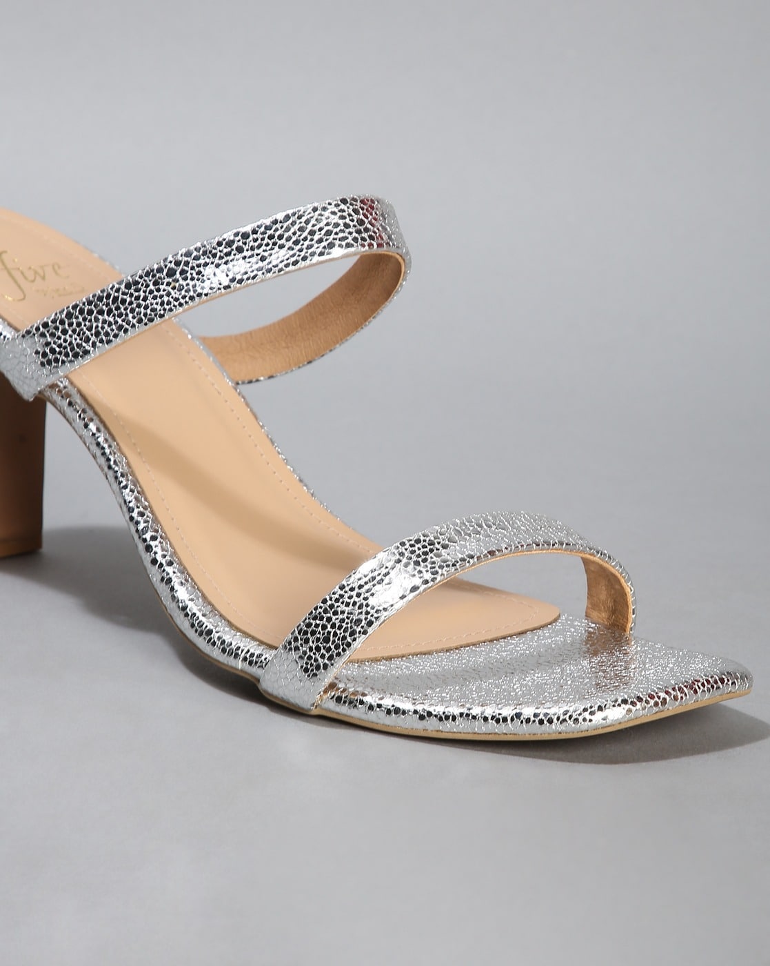 Celestina - Silver Rhinestone Sandals | Mollie's Boutique