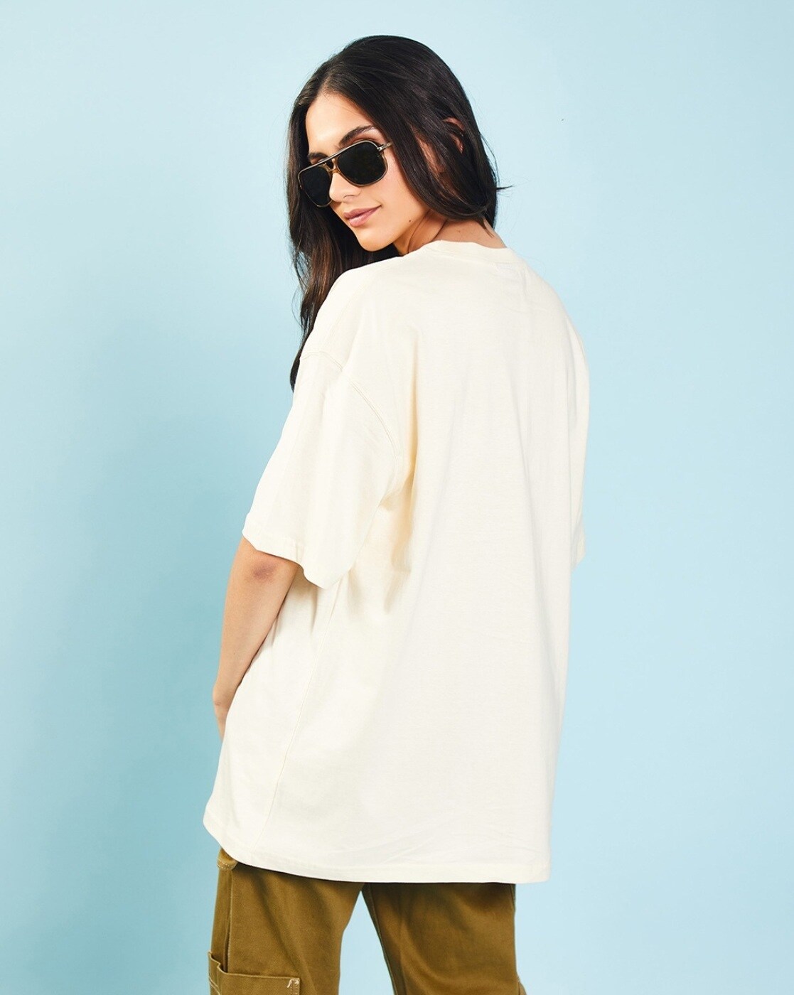 Buy Cream Tshirts for Women by BONKERS CORNER Online