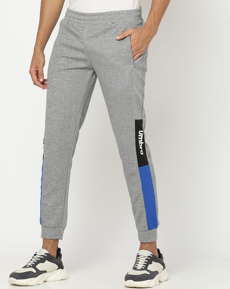 Men Heathered Joggers with Elasticated Waist