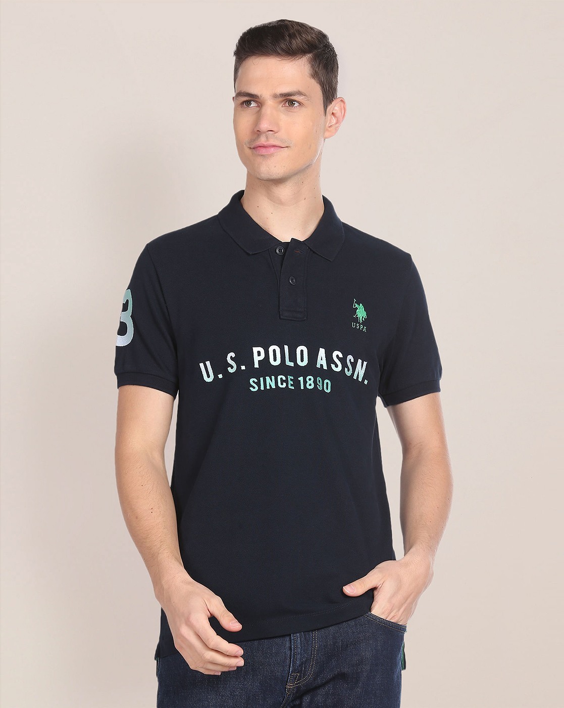 Buy Navy Blue Tshirts for Men by U.S. Polo Assn. Online