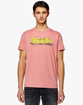 関税込【DIESEL】Diegor K70 short sleeve T-shirt★Pink★ロゴ 関税込【DIESEL】Diegor K70 short sleeve T-shirt☆Pink☆ロゴ