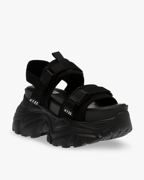 Steve madden discount black chunky sandals