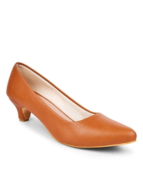 Buy Tan Heeled Shoes for Women by DOLLPHIN Online Ajio