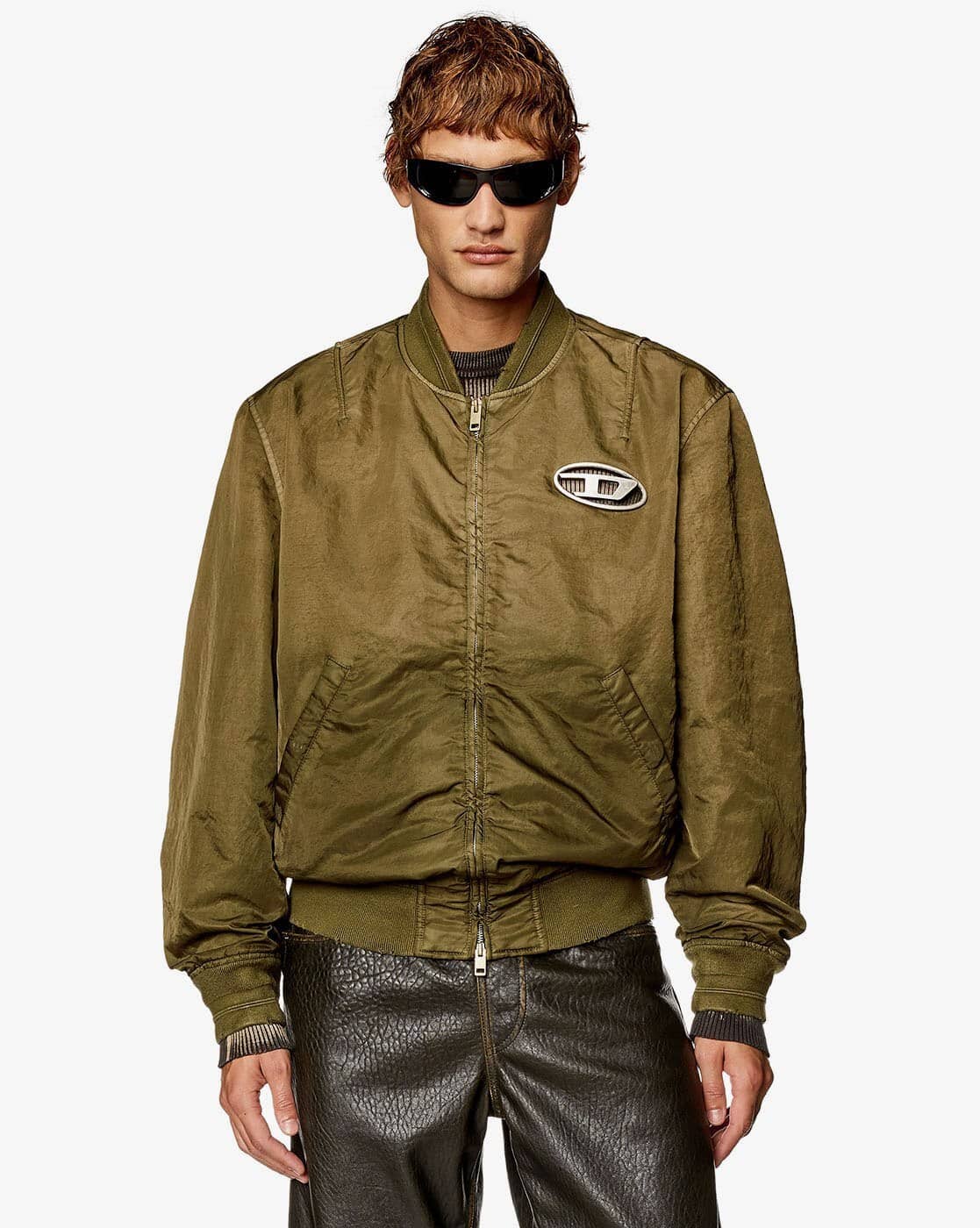 Buy DIESEL J-Kepes Jacket | Olive Green Color Men | AJIO LUXE