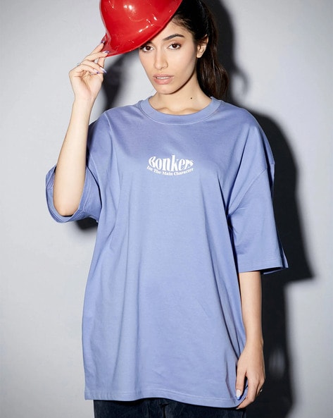 Buy Blue Tshirts for Women by BONKERS CORNER Online
