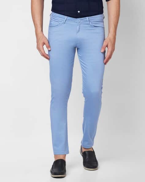 Slim Fit Giordano Skinny Jeans Buy Sky Blue Trousers Pants For Men