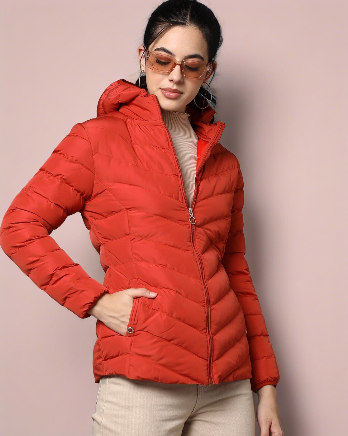 Buy Maroon Jackets & Coats for Women by BUYNEWTREND Online | Ajio.com