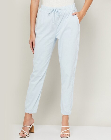 Buy Blue Trousers & Pants for Women by CODE BY LIFESTYLE Online