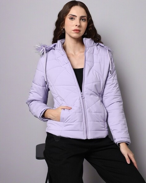 Buy Mauve Jackets & Coats for Women by Fort Collins Online | Ajio.com