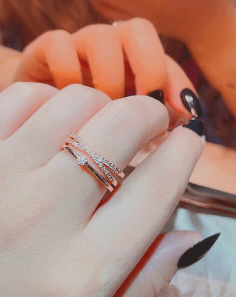 Buy Rose gold-toned Rings for Women by Jewels galaxy Online